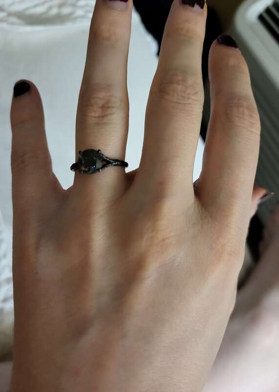 A picture of my engagement ring.