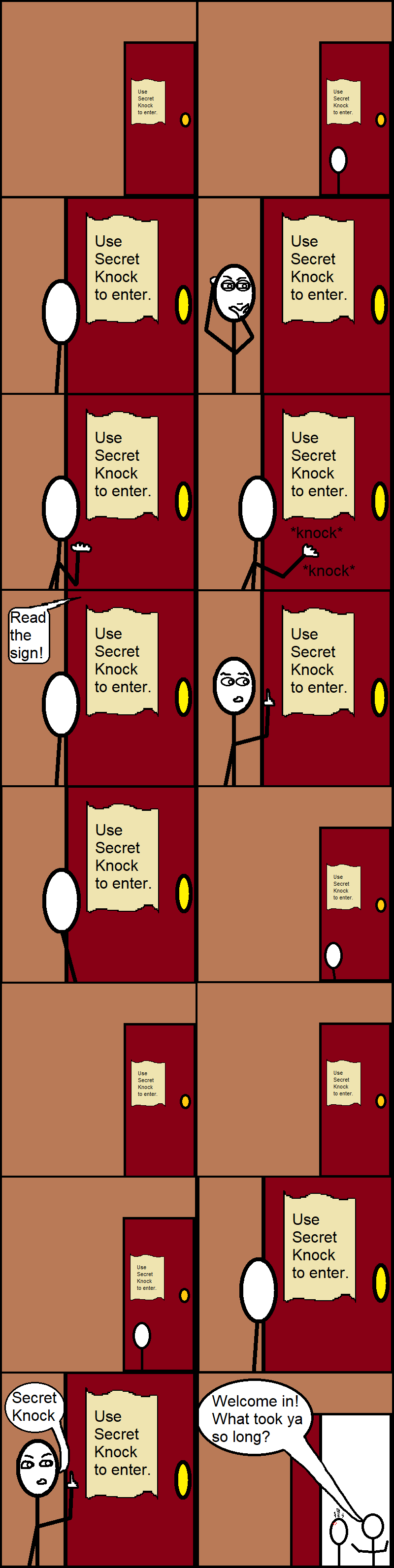 Secret Knock comic